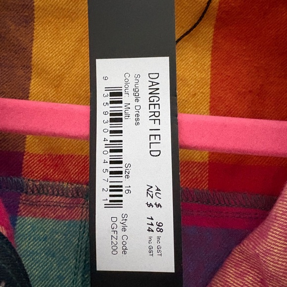 Dangerfield Multicolor Snuggle Dress US 12 - Picture 3 of 7